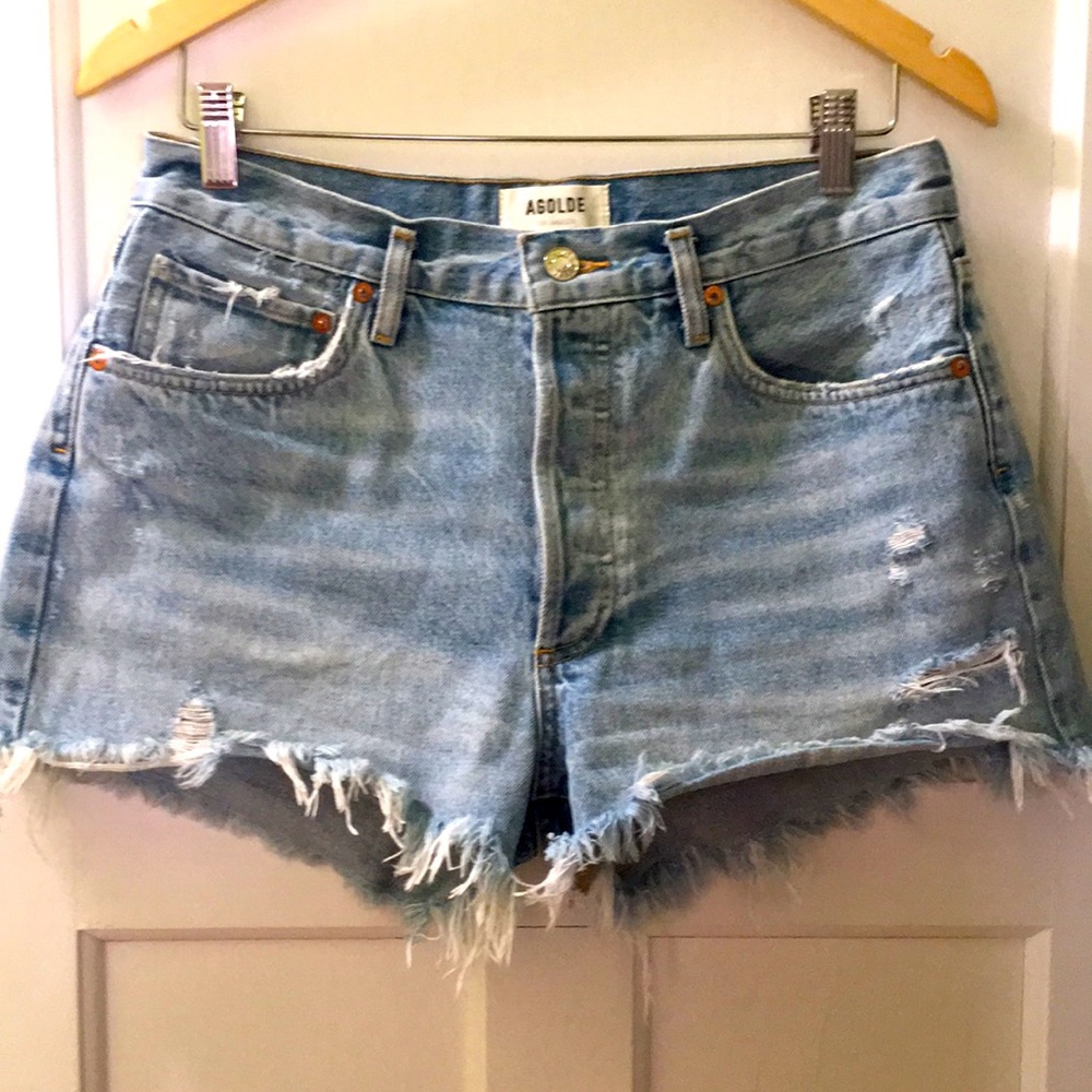 Agolde Parker denim shorts size 28